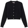 Cropped Knit Cardigan
