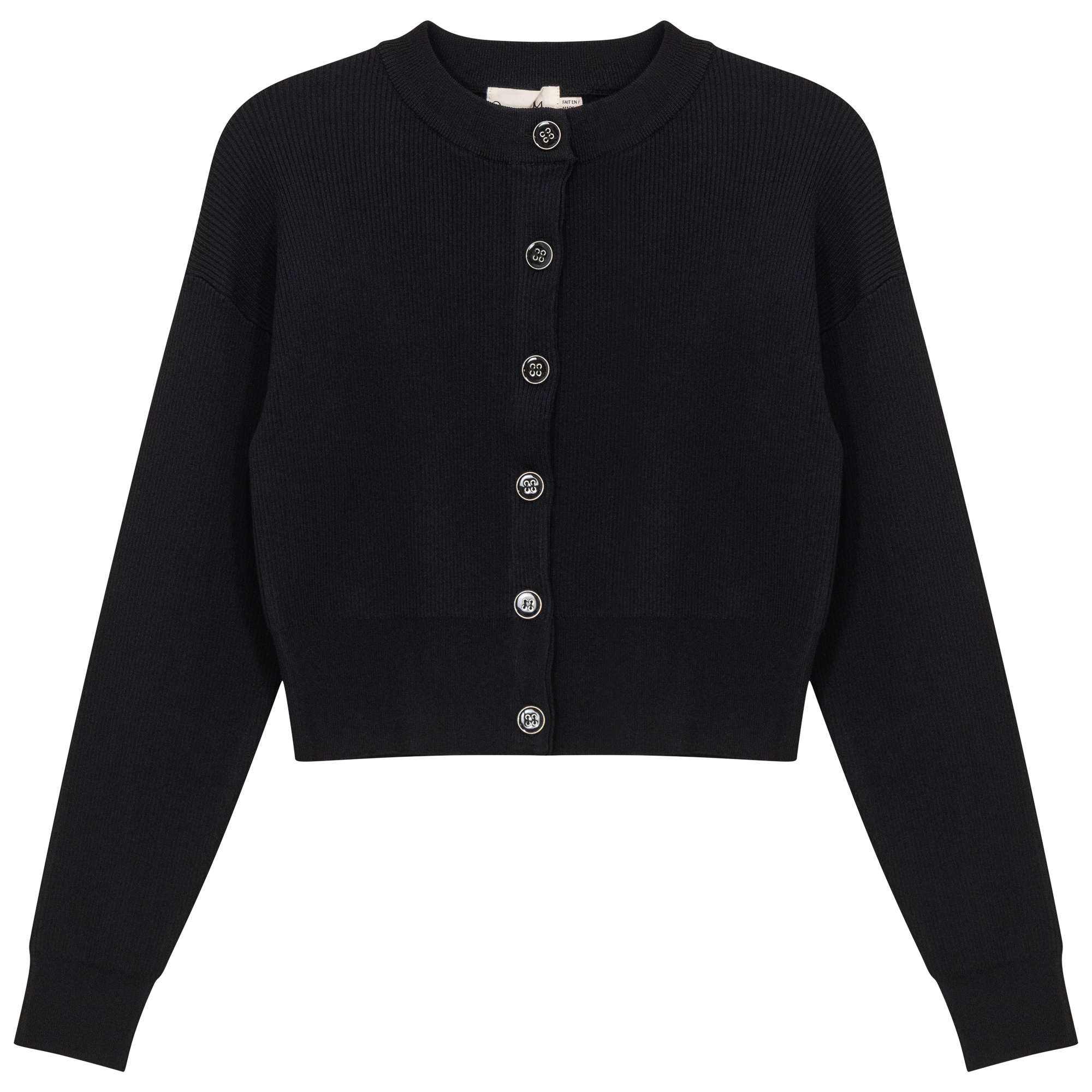 Cropped Knit Cardigan