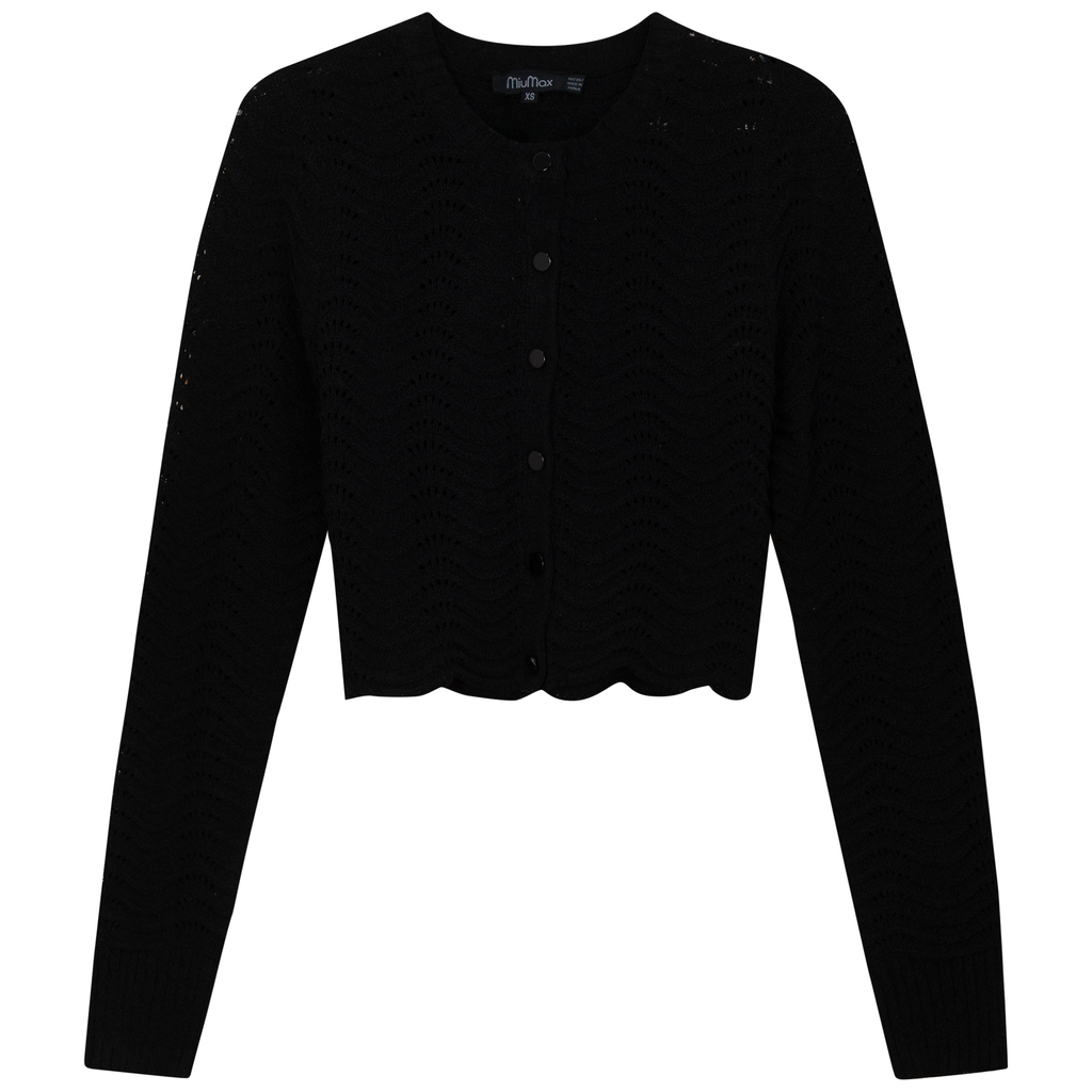 Cropped Wave Sweater