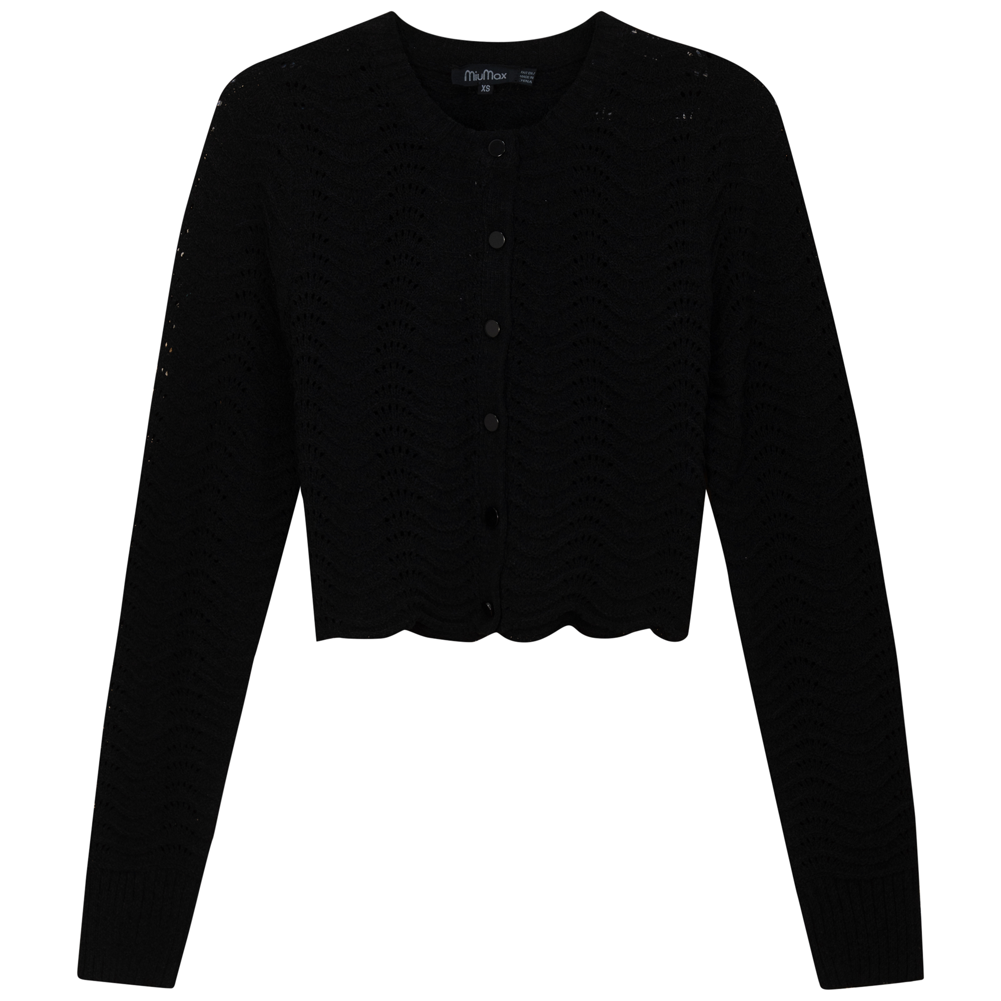 Cropped Wave Sweater