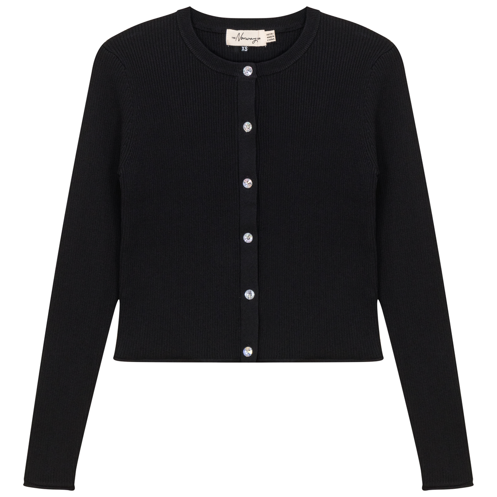 Cropped Knit Cardigan