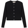 Cropped Knit Cardigan