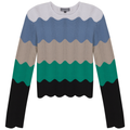 Crochet Color Blocked Cardigan