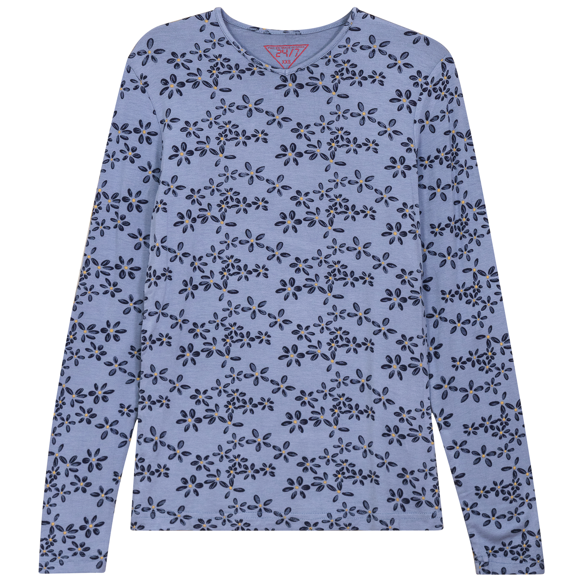 V Neck Printed Tee