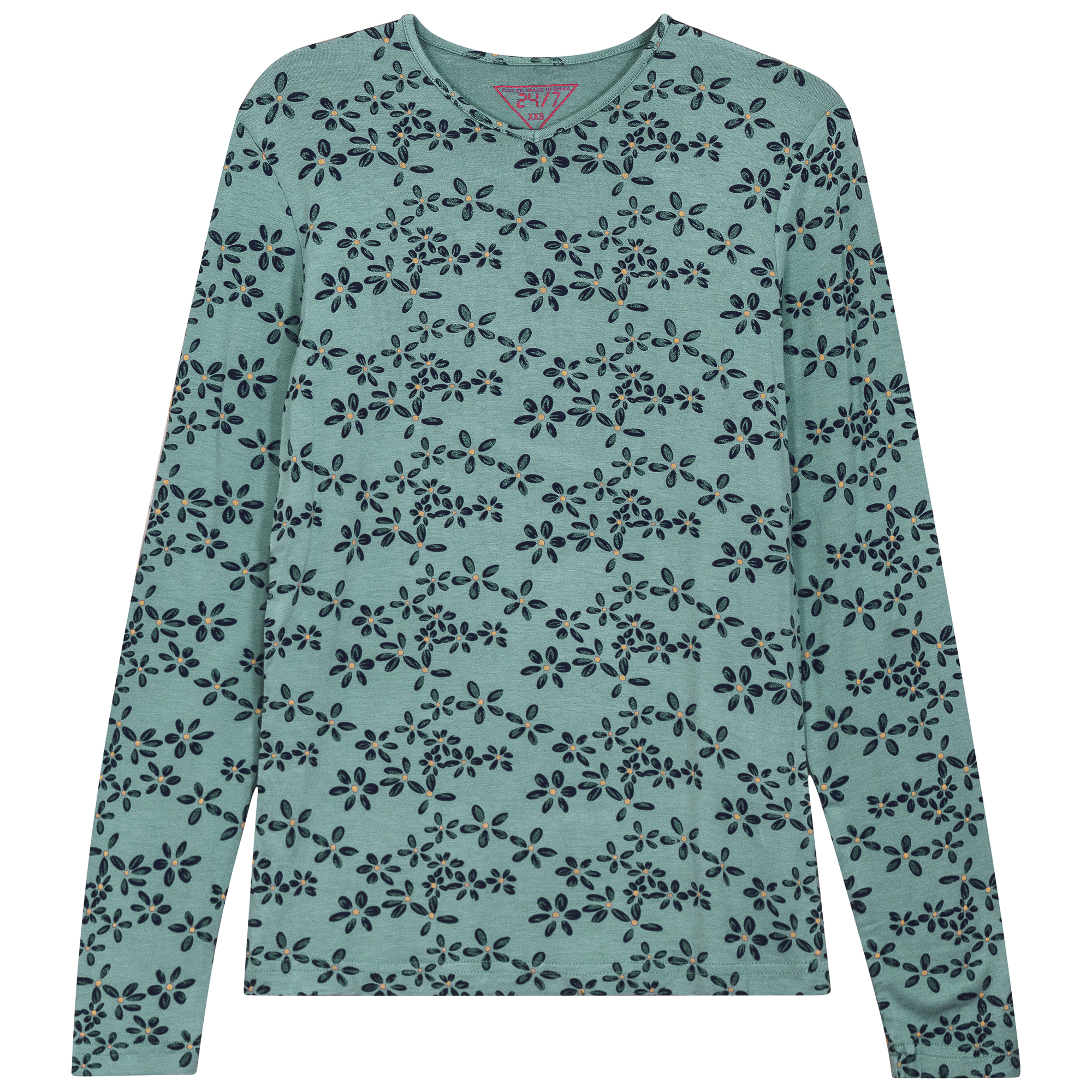 V Neck Printed Tee