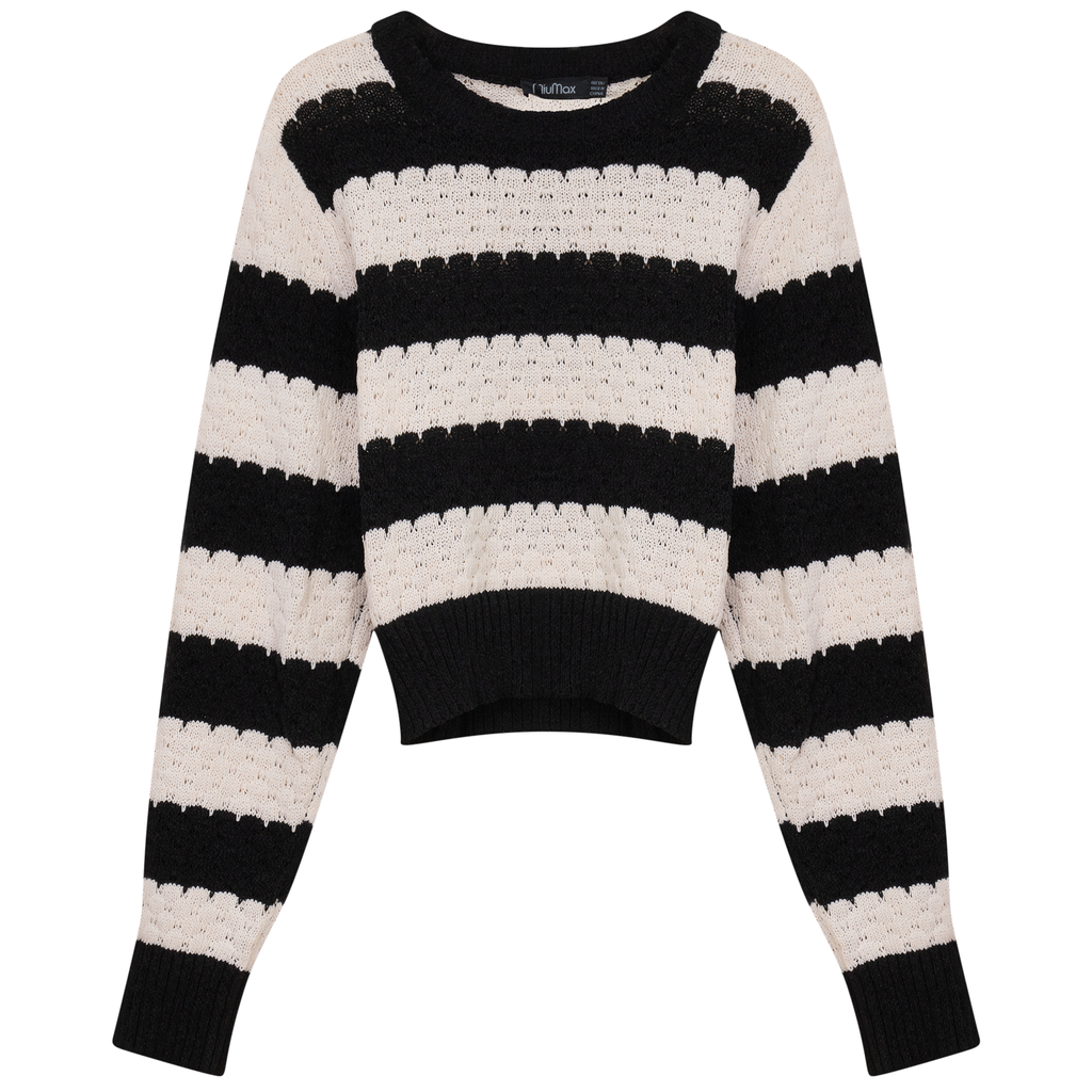 Cropped Wave Sweater