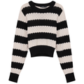 Cropped Wave Sweater