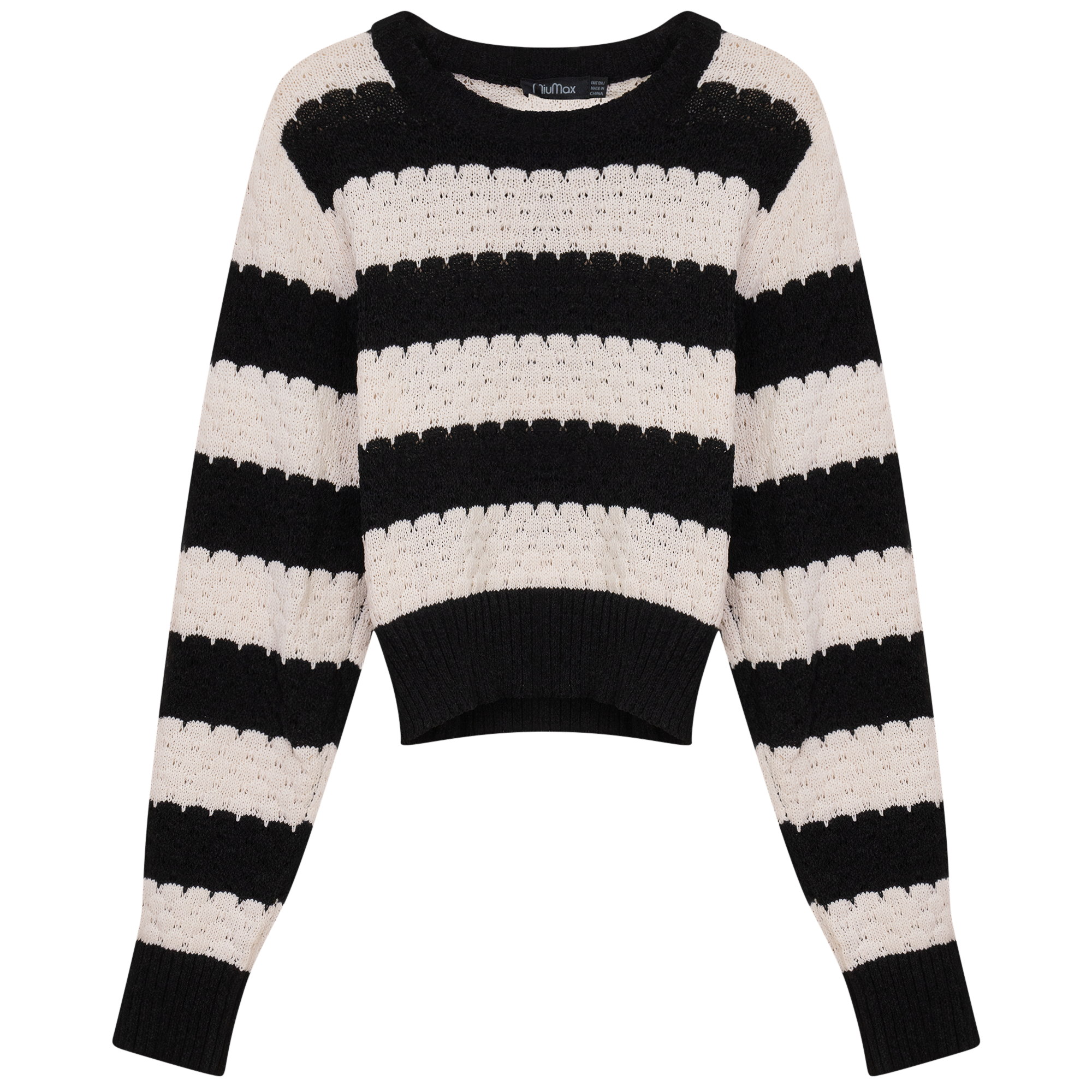 Cropped Wave Sweater