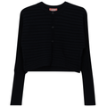 Cropped Ribbed Cardigan