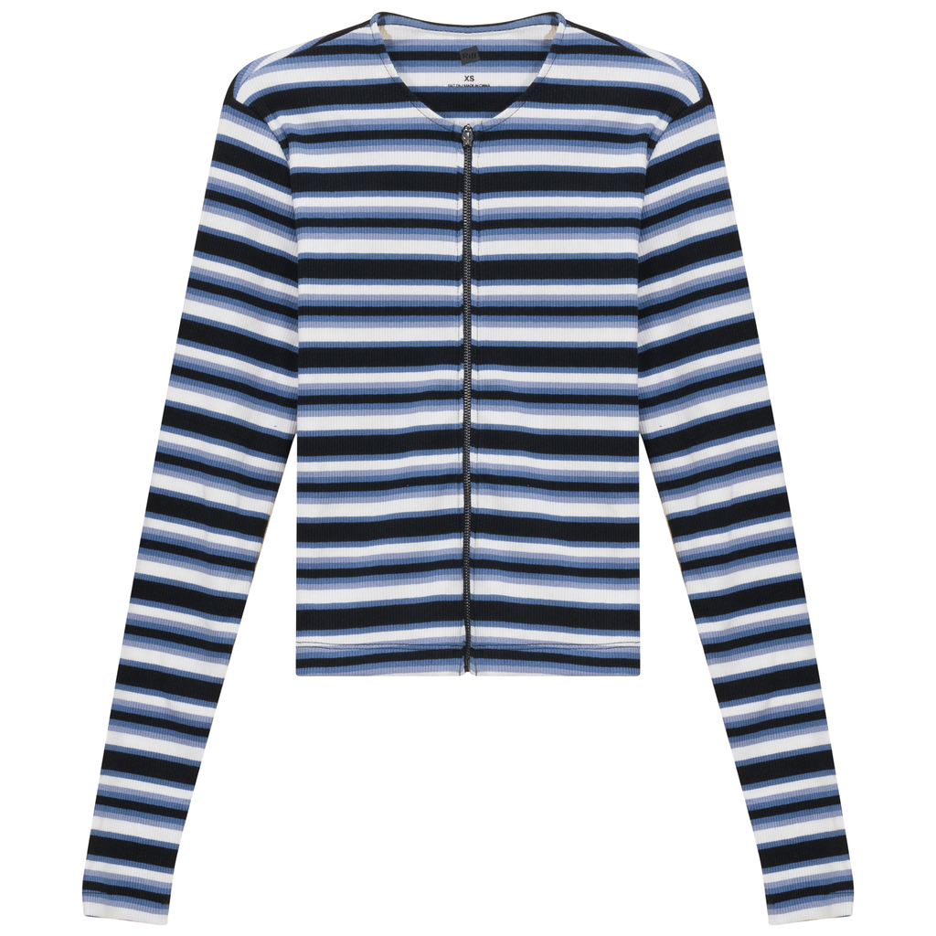 Stripped Zip Tee