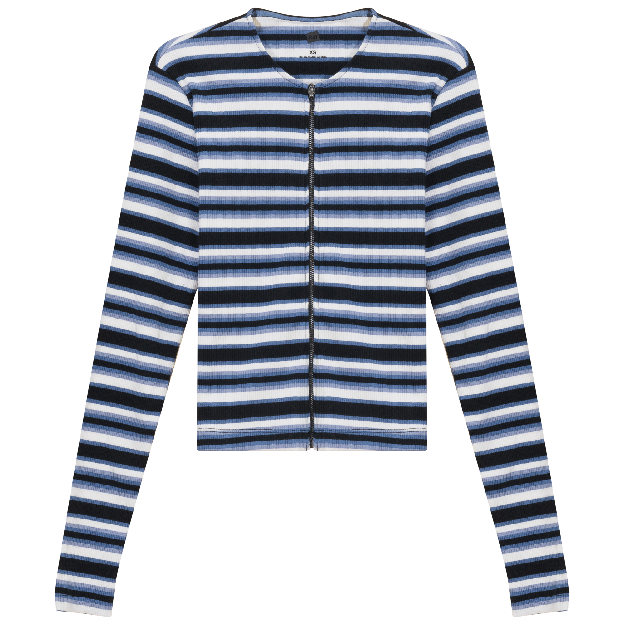 Stripped Zip Tee