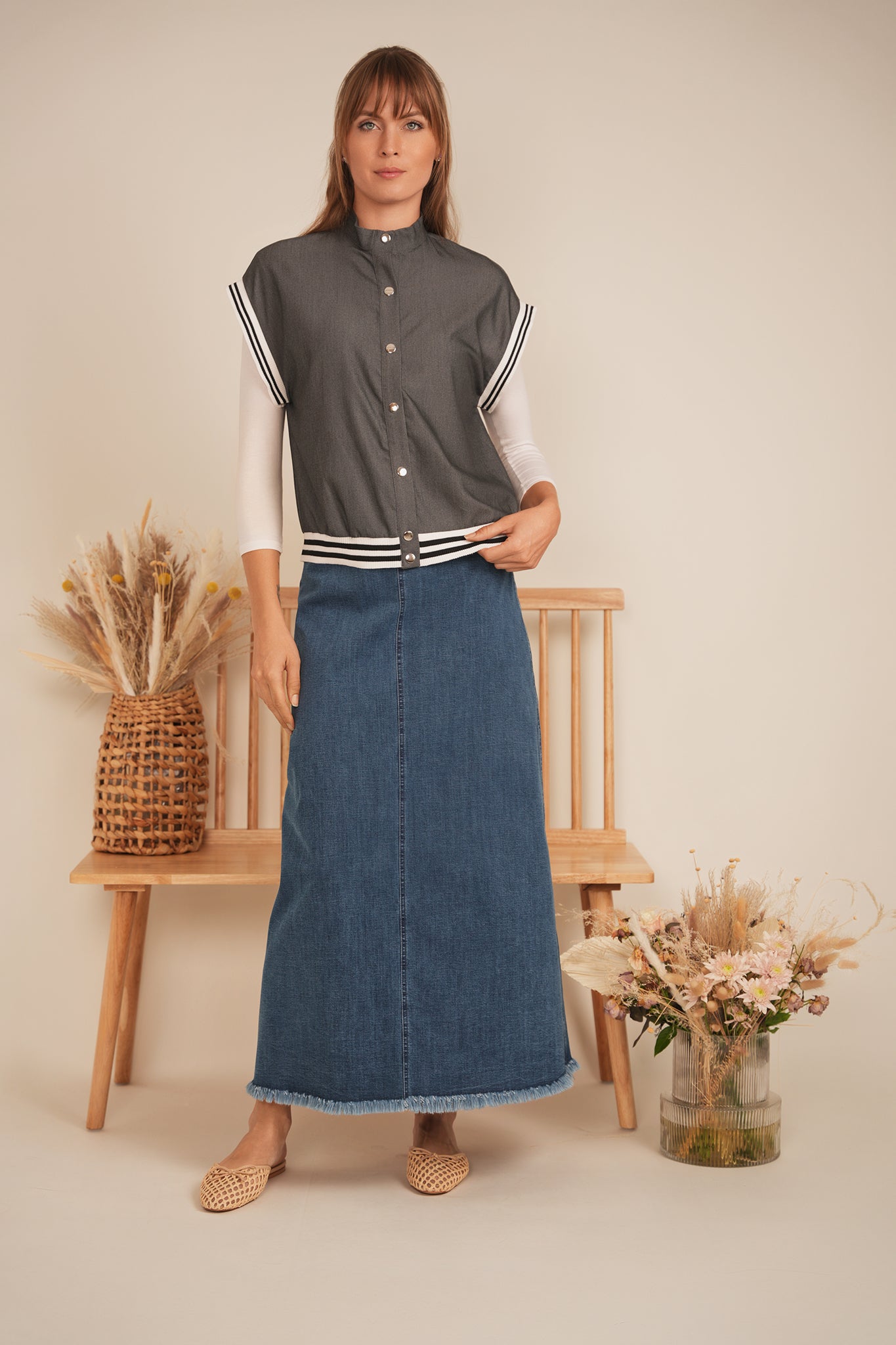 Denim Jacket Vest