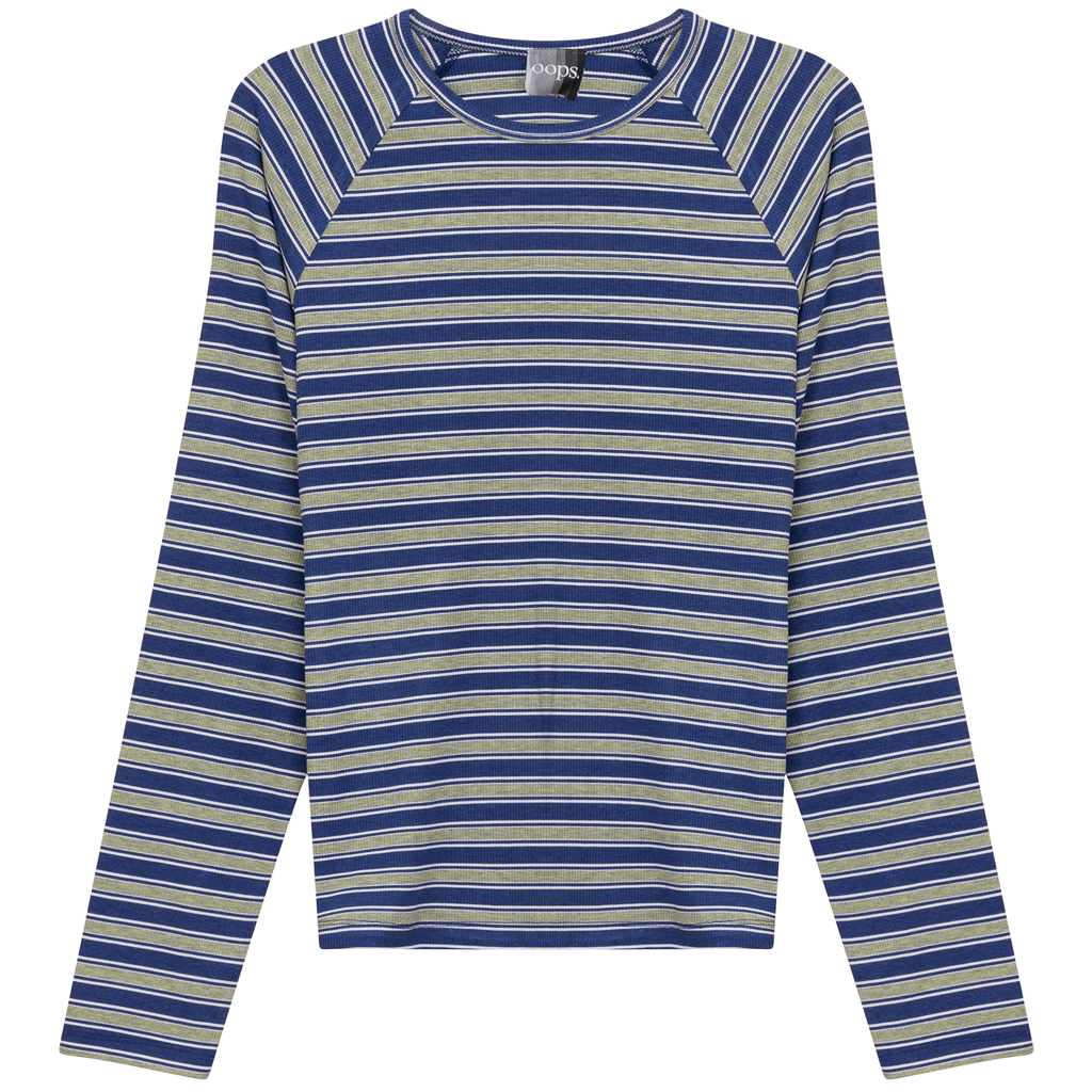 Raglan Sleeve Striped Tee