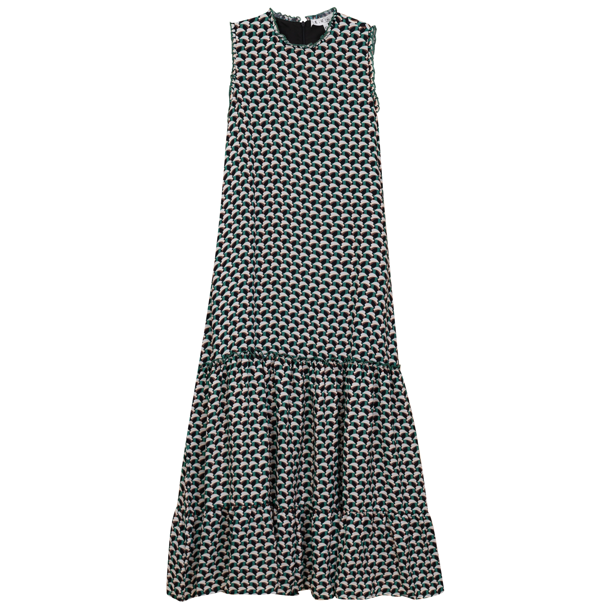 Printed Chiffon Tiered Jumper