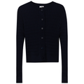 Cropped Cable Knit Cardigan
