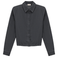 Cropped Chambray Shirt