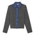 Striped Button Down Cardigan