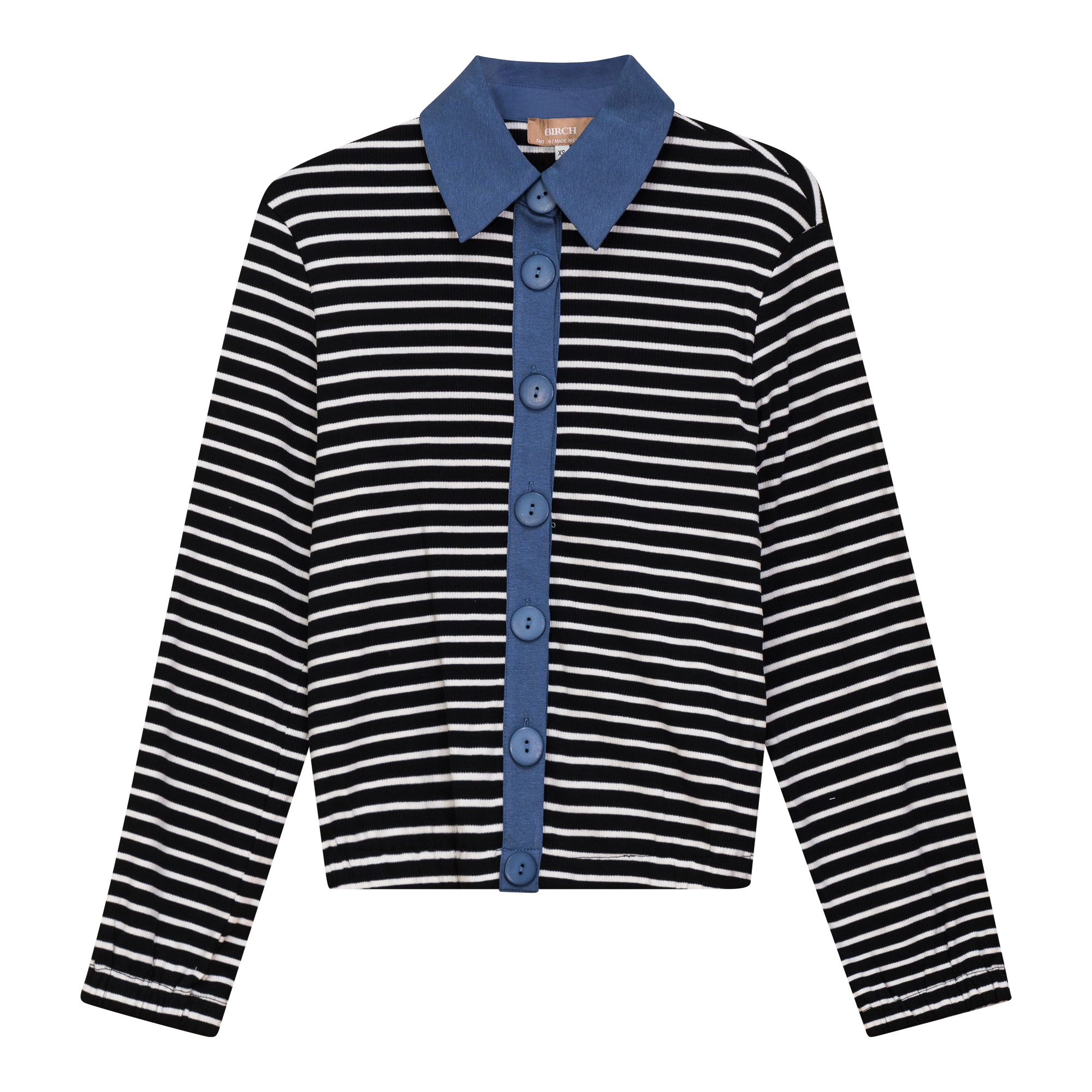 Striped Button Down Cardigan
