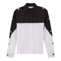 Dolman 2 Tone Button Shirt