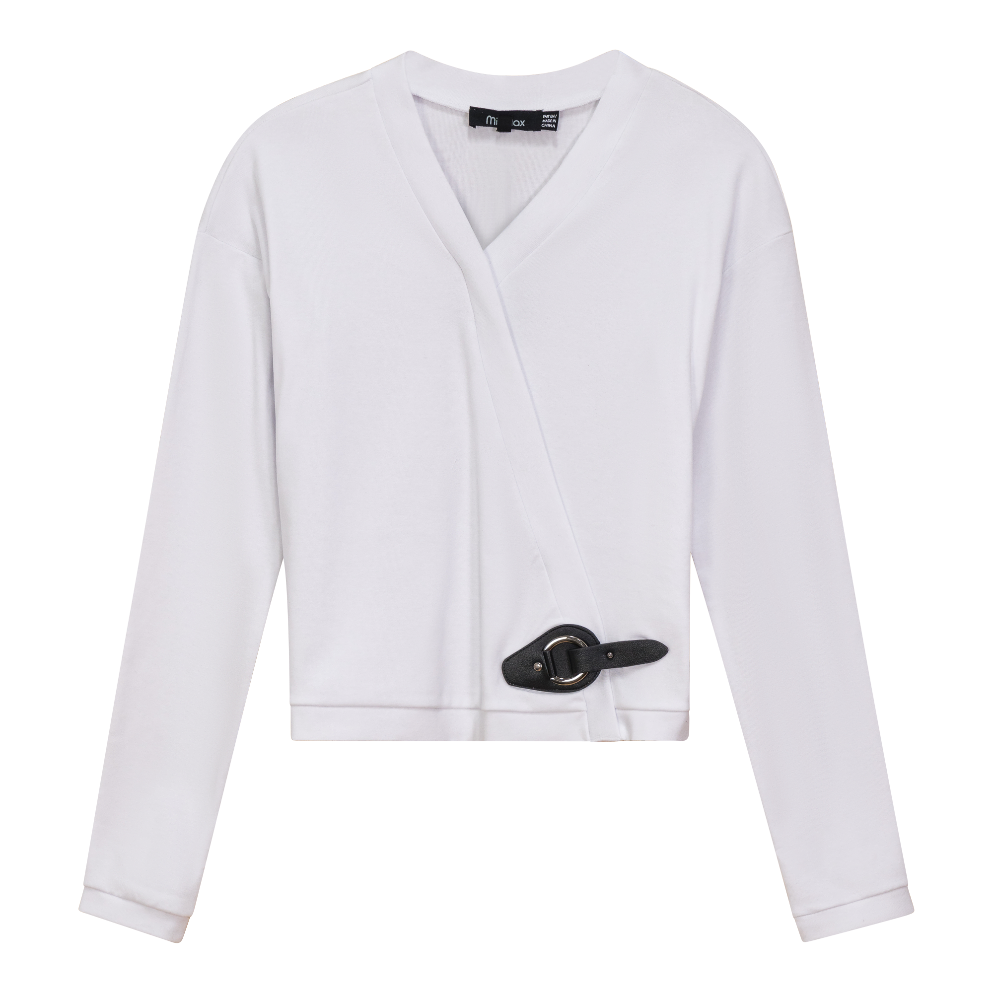 Cotton Wrap Knit Cardigan