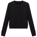 Cropped Ribbed Cardigan