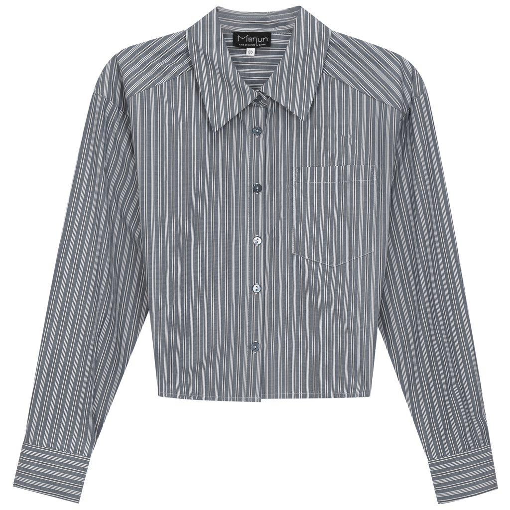 Cropped Striped Blouse
