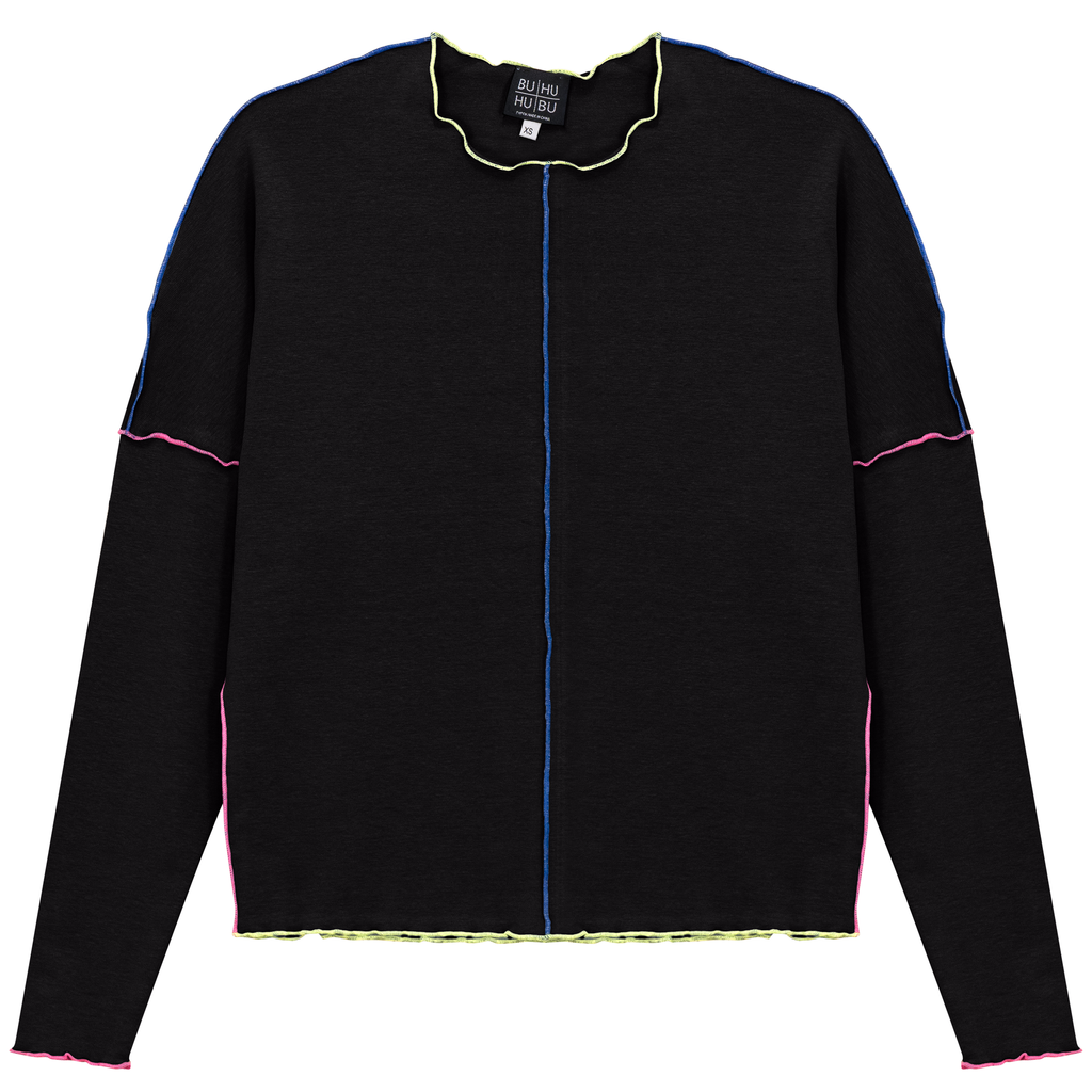 Contrast Top Stitch Top