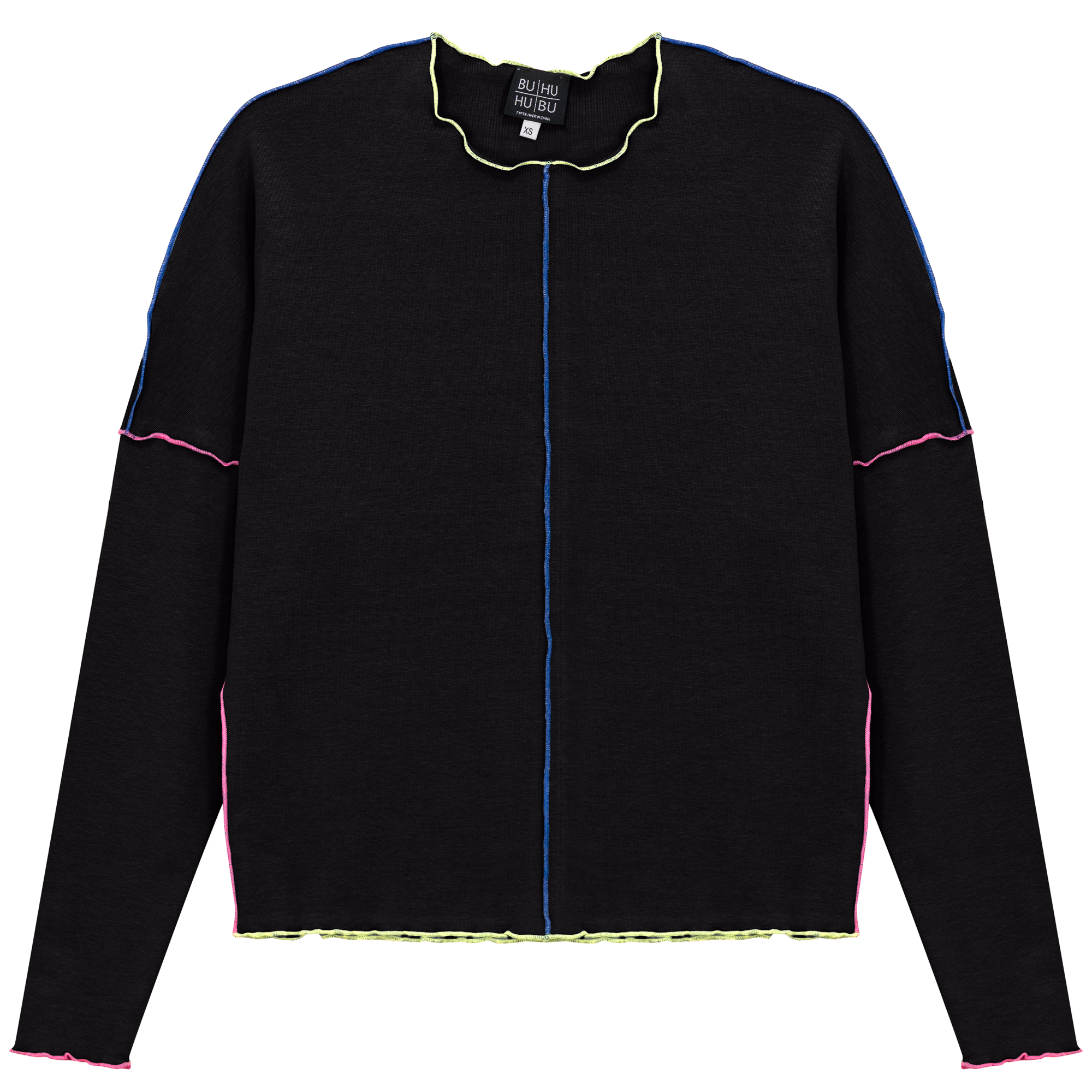 Contrast Top Stitch Top