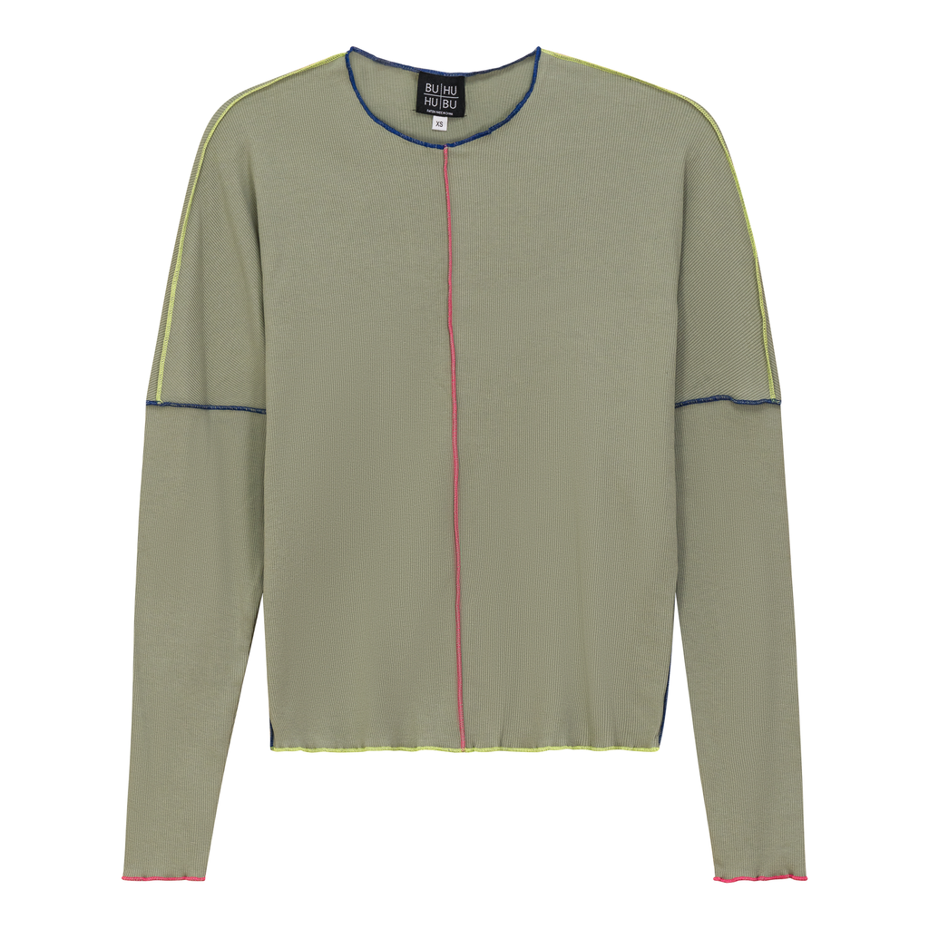 Contrast Stitch Top