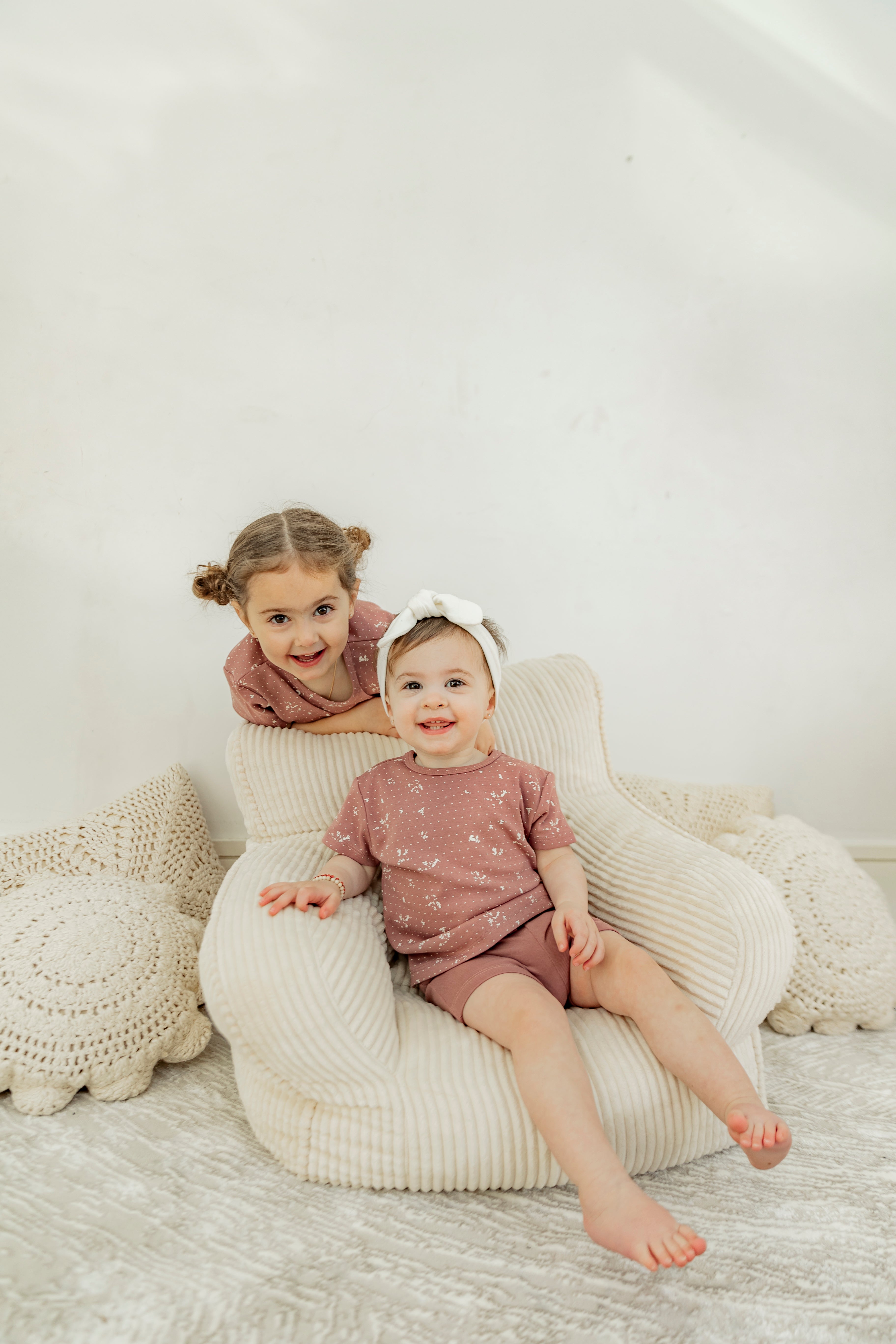 Printed Rib 2Pc Short Set