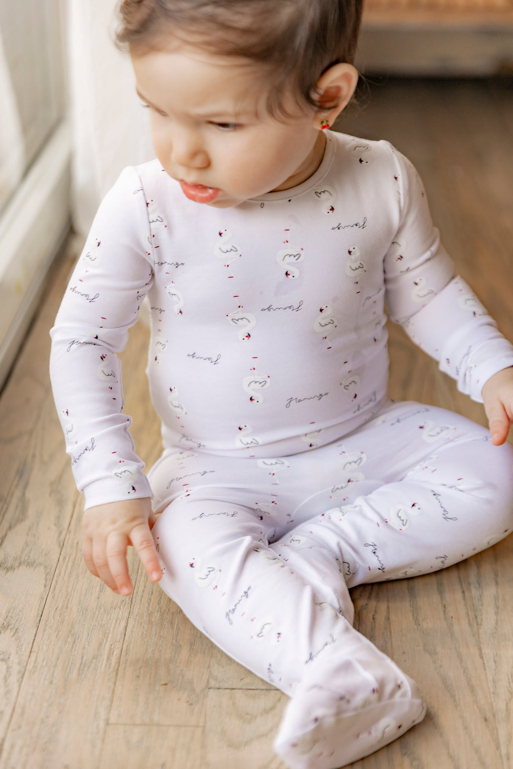 Flamingo Print Onesie
