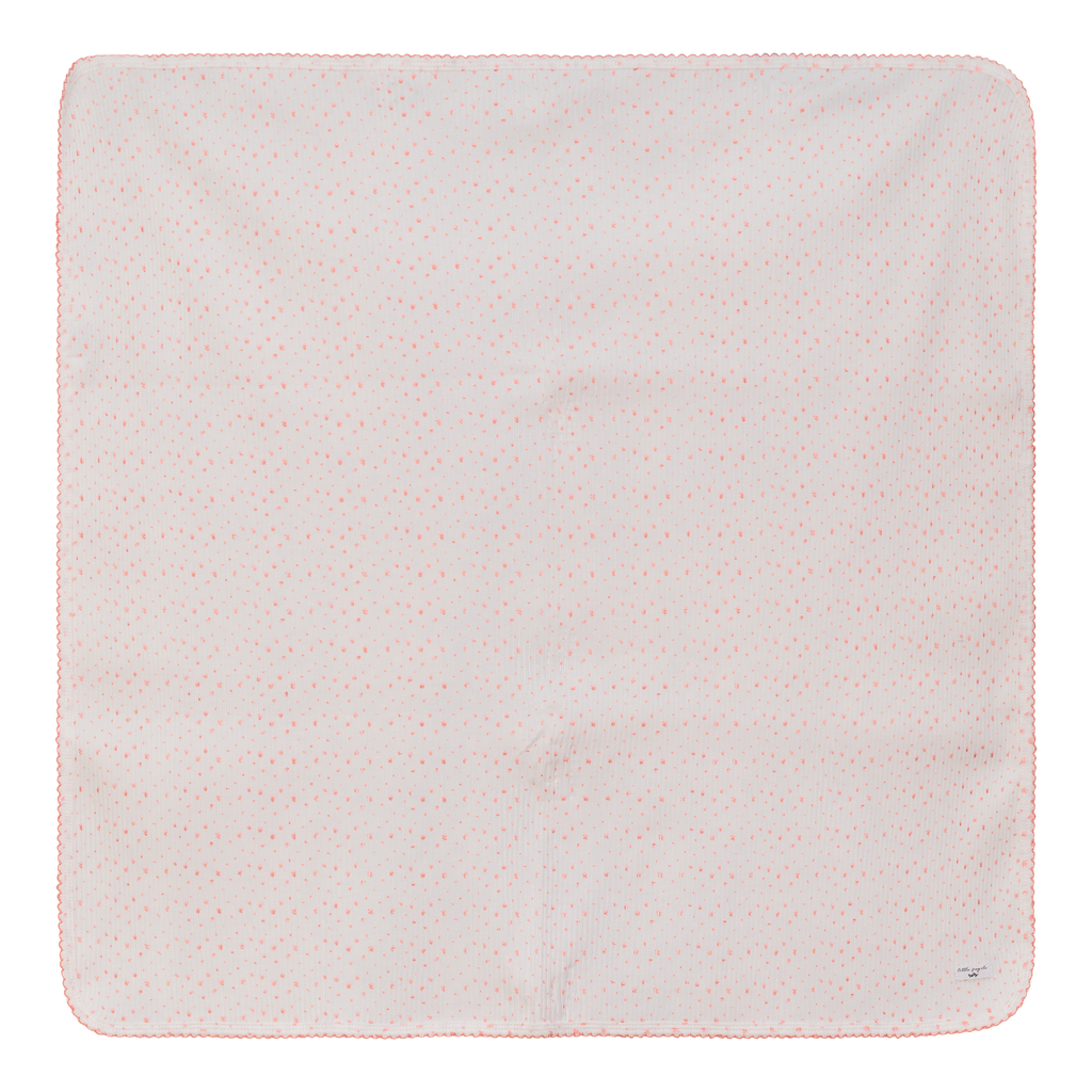 Flower and Dot Print Blanket