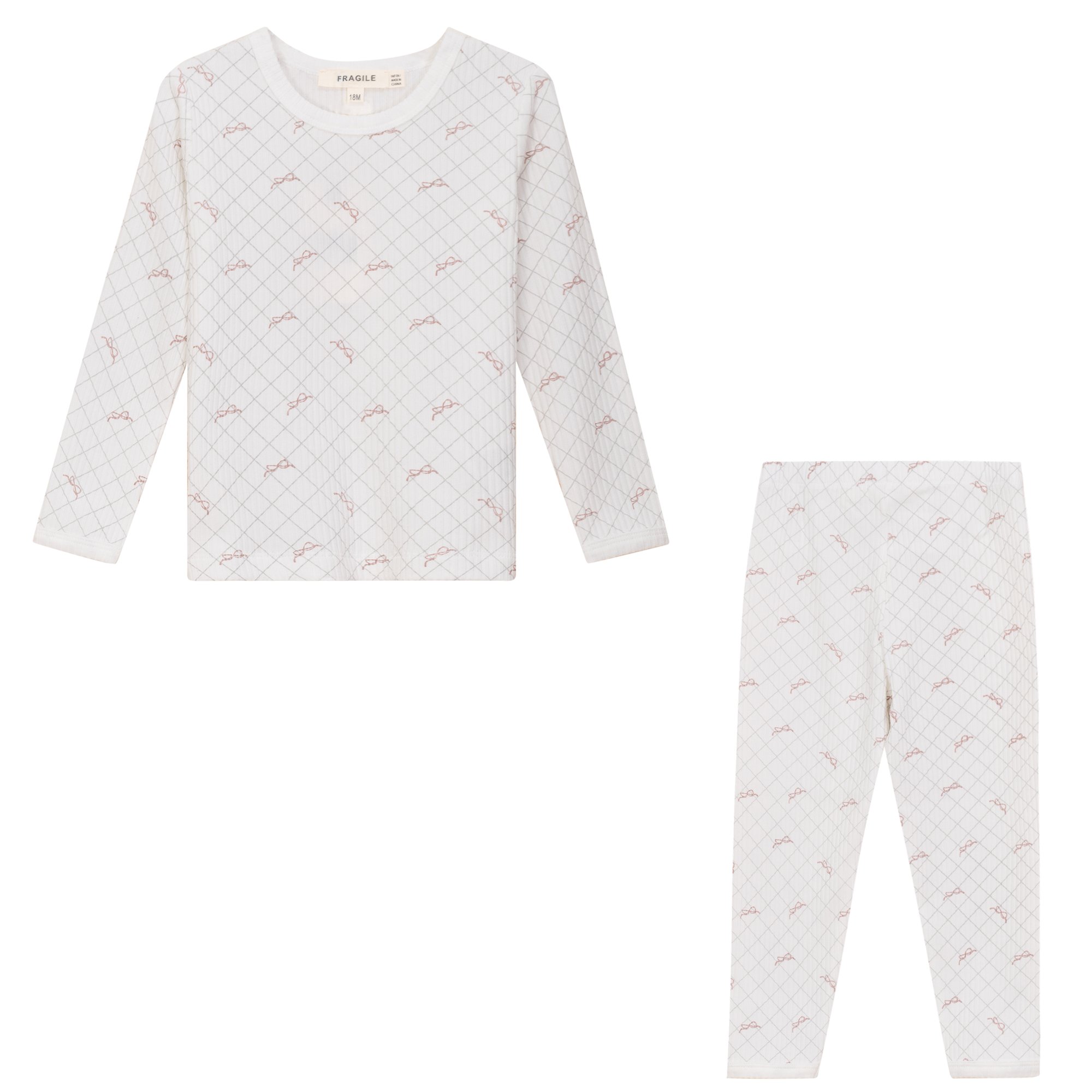 Mesh Print 2Pc Set