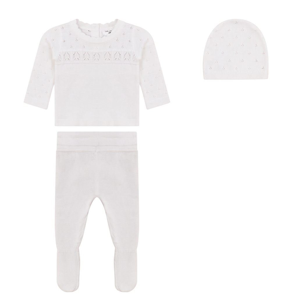 Knit Lace Texture 3Pc Set