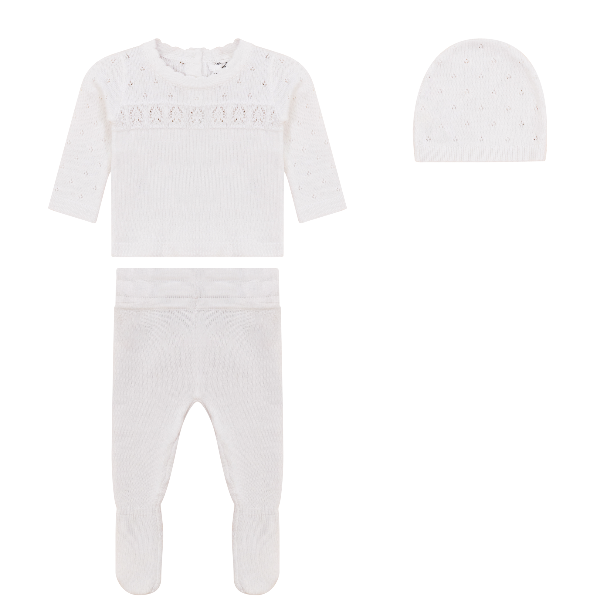 Knit Lace Texture 3Pc Set