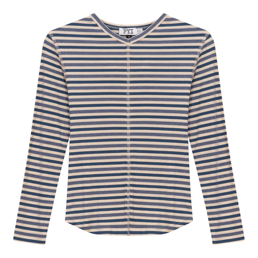 Striped Vneck Tshirt