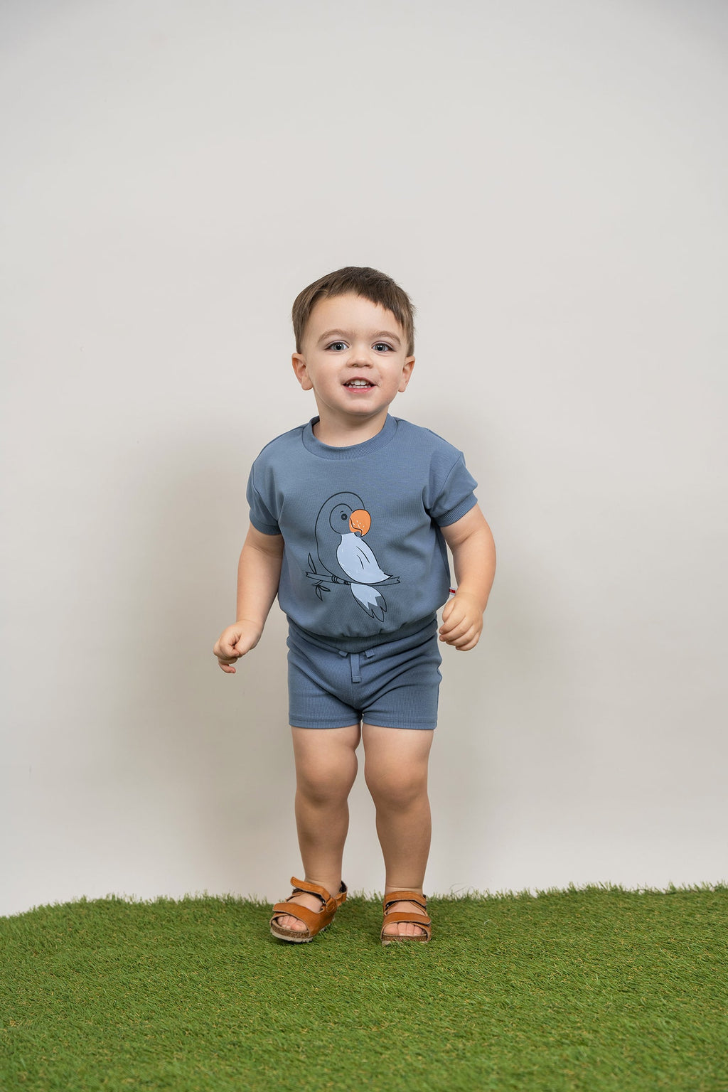 Bird Print 2Pc Set