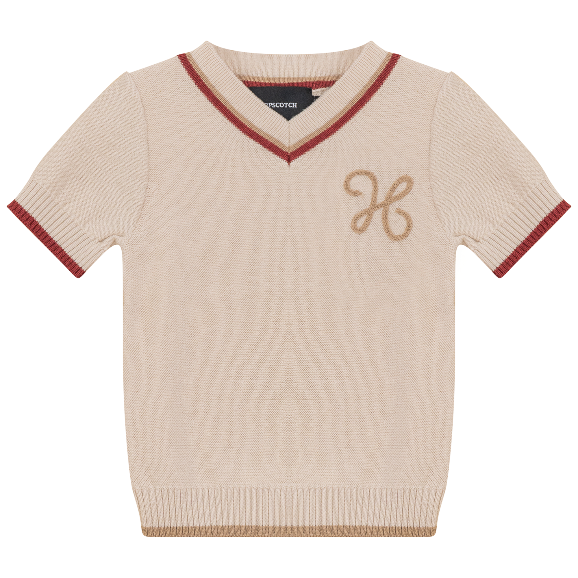 Contrast Trim Knit Top