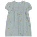 Lace Trim Flower Print Dress
