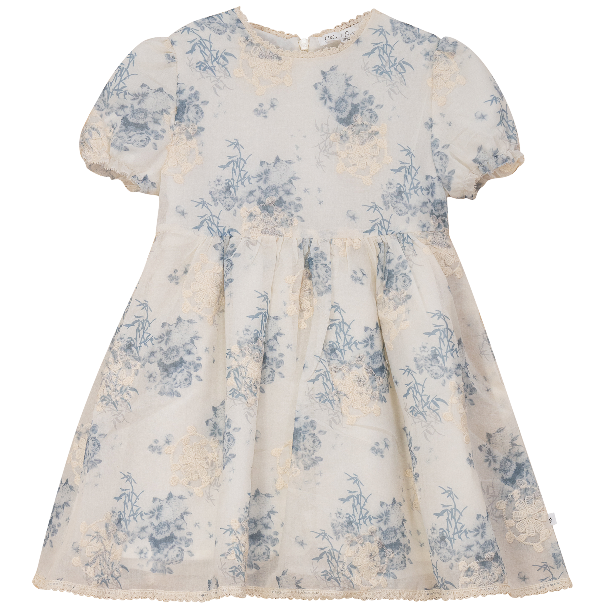 Woven Flower Embroidered Dress