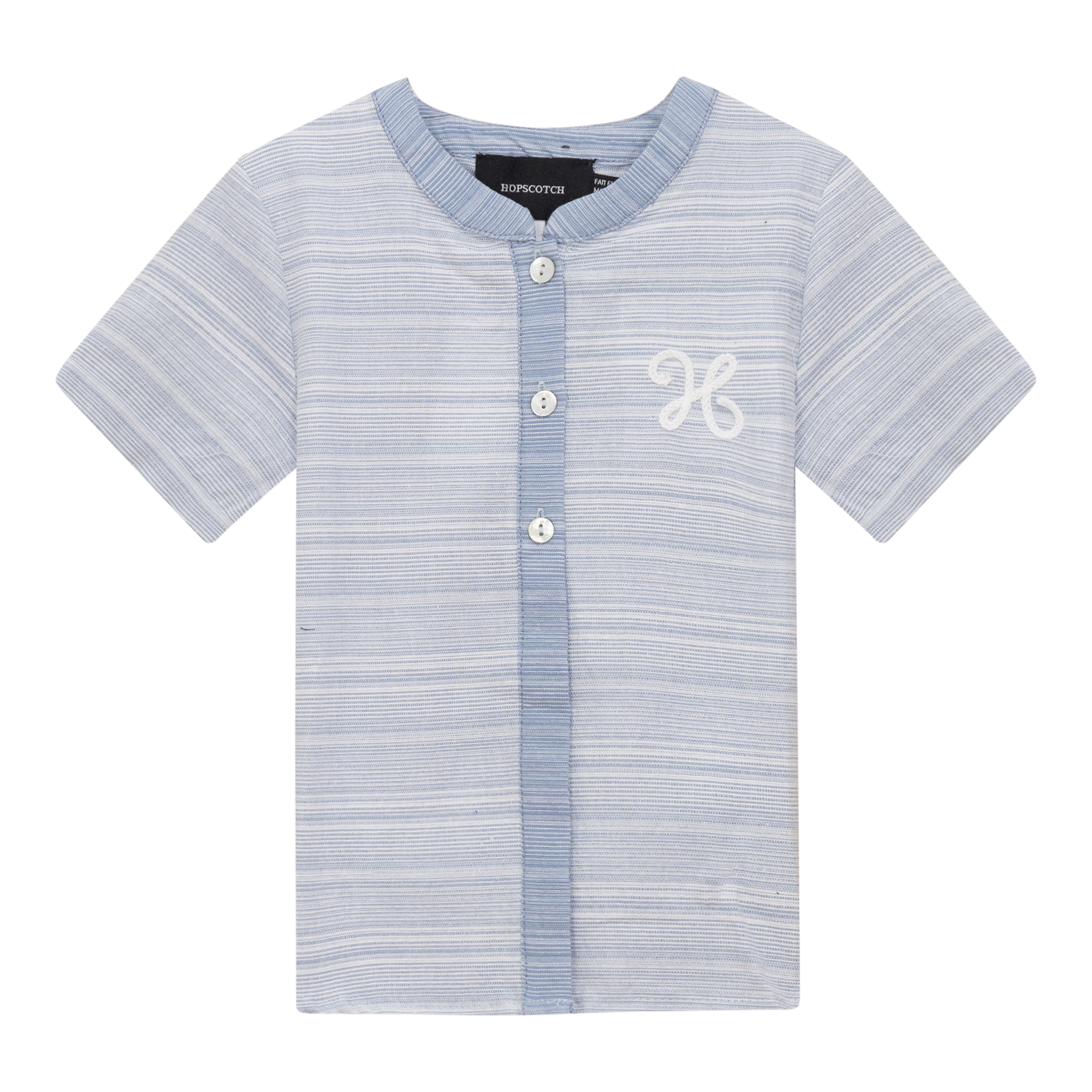 Woven Crinkle Stripe Shirt