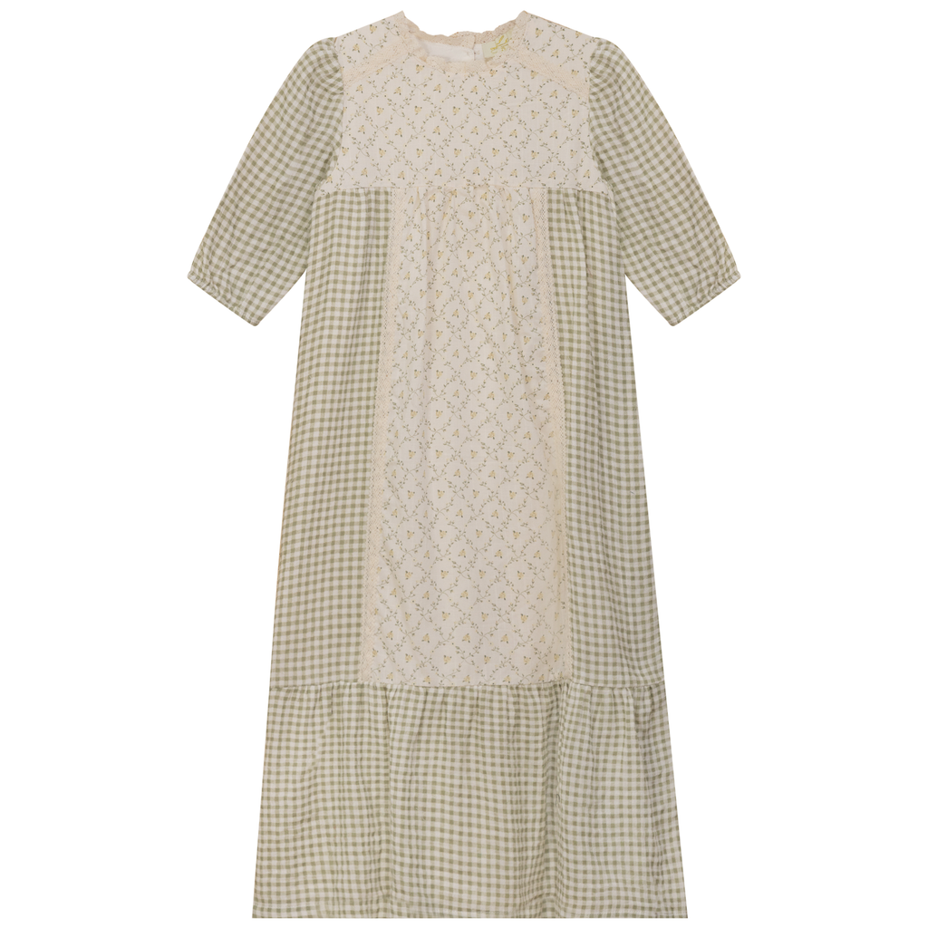 Maxi Dress with Lace Trim