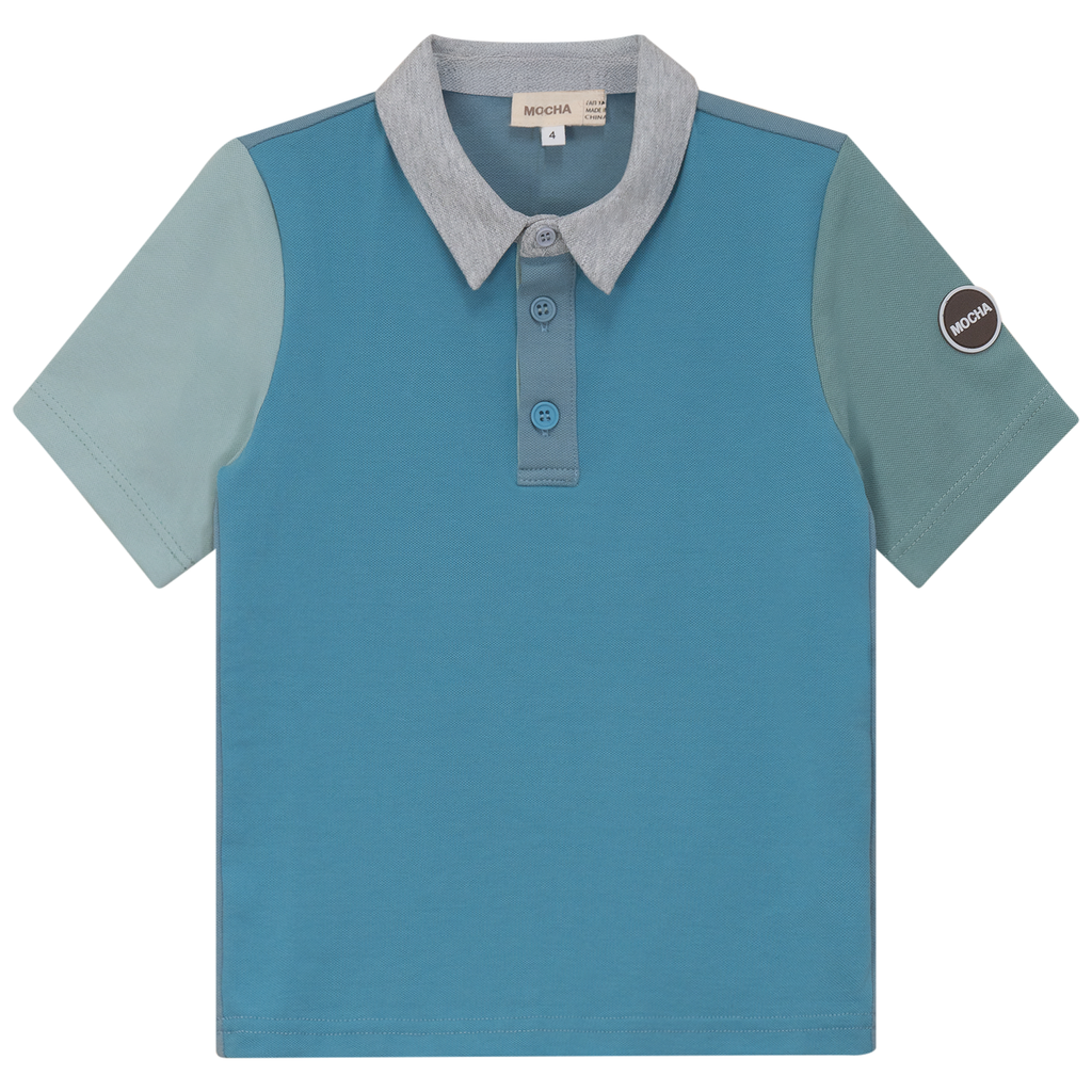 Woven Short sleeve Contrast Polo