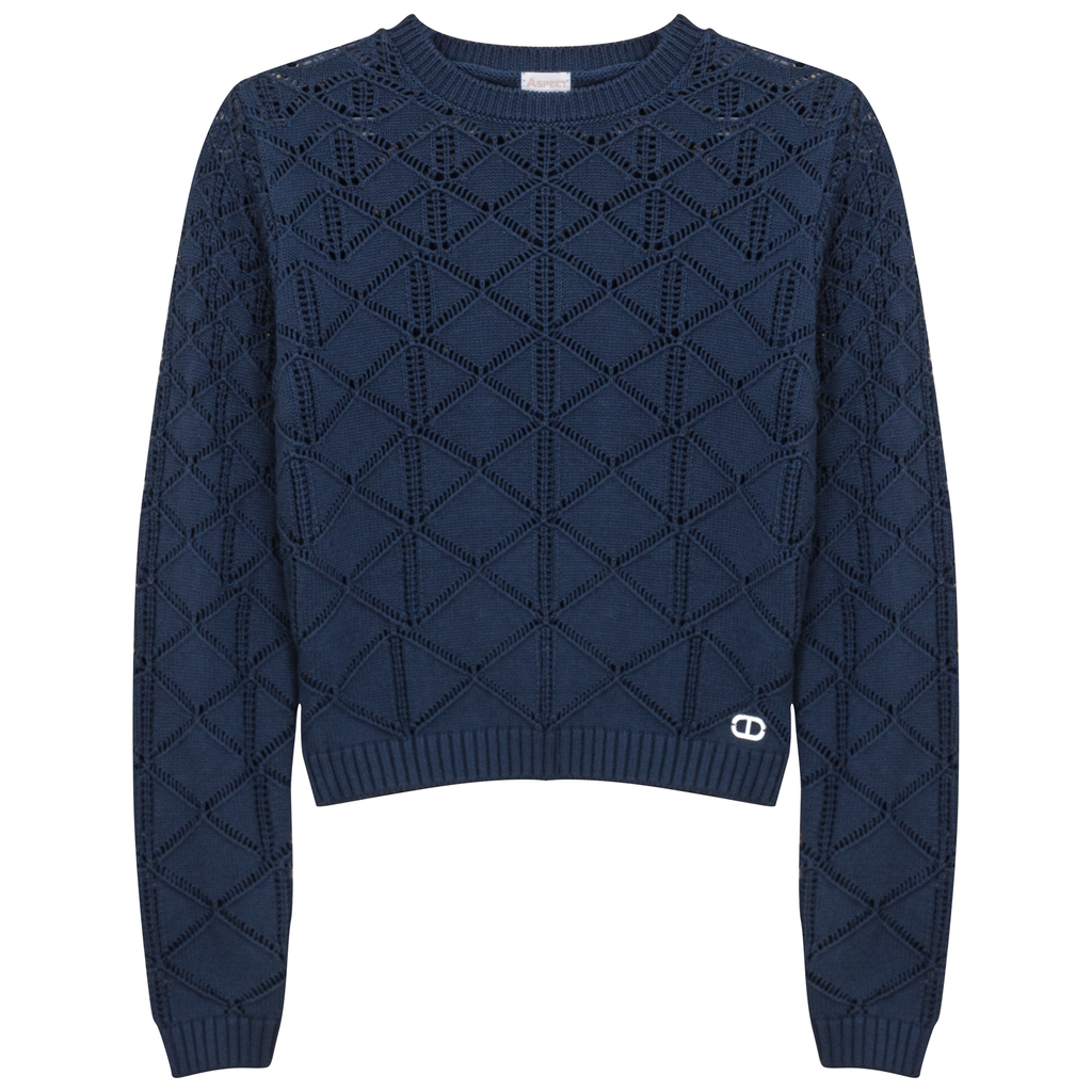 Knit Lace Textured Sweater