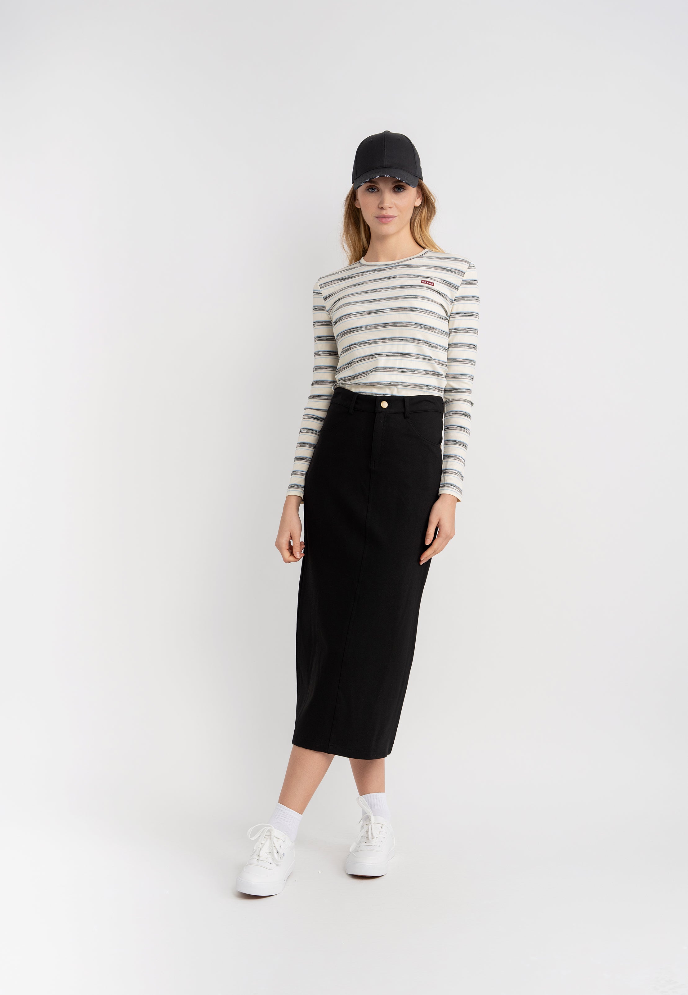 Distressed Stripe Top