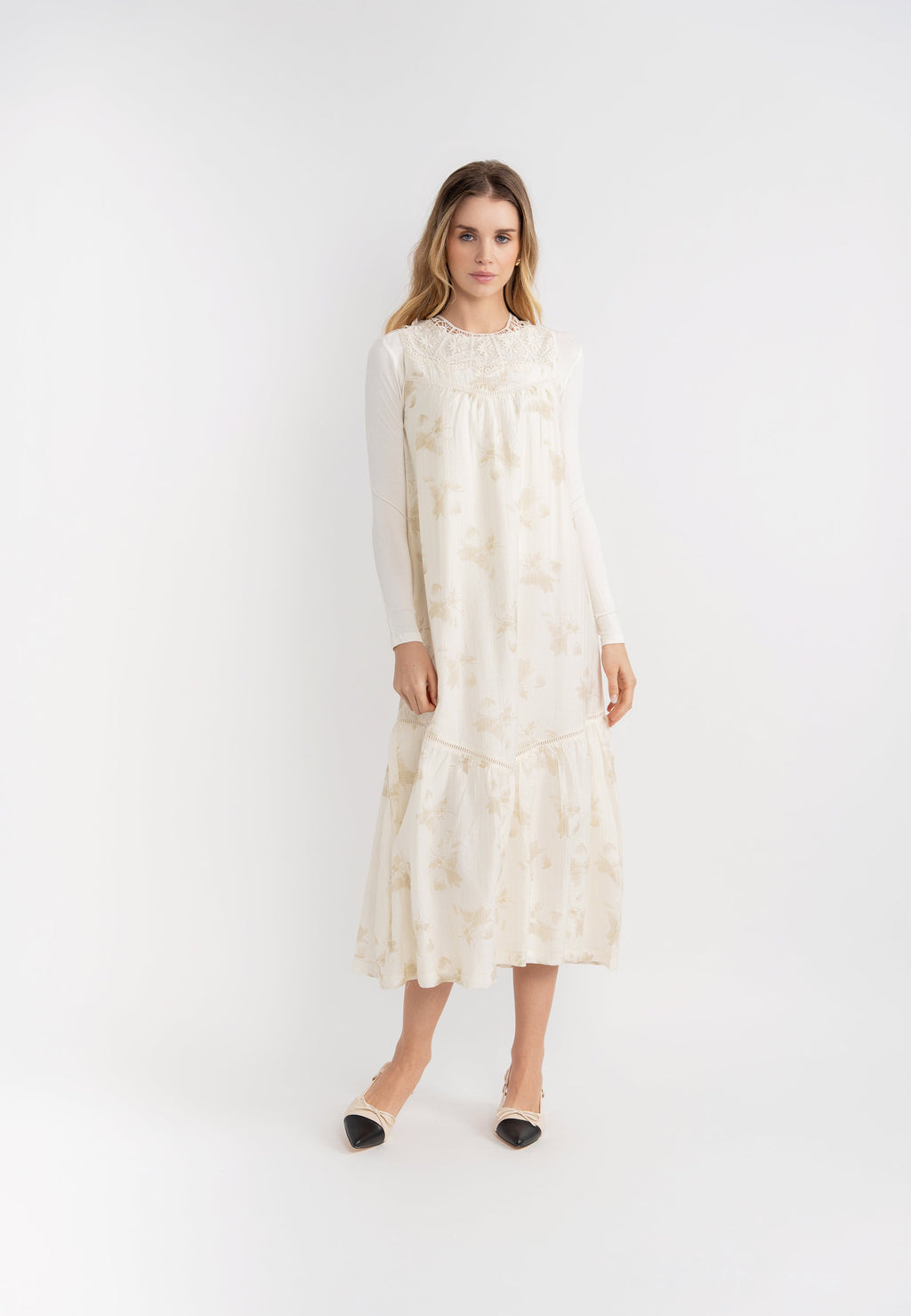 Crochet Lace Midi Jumper