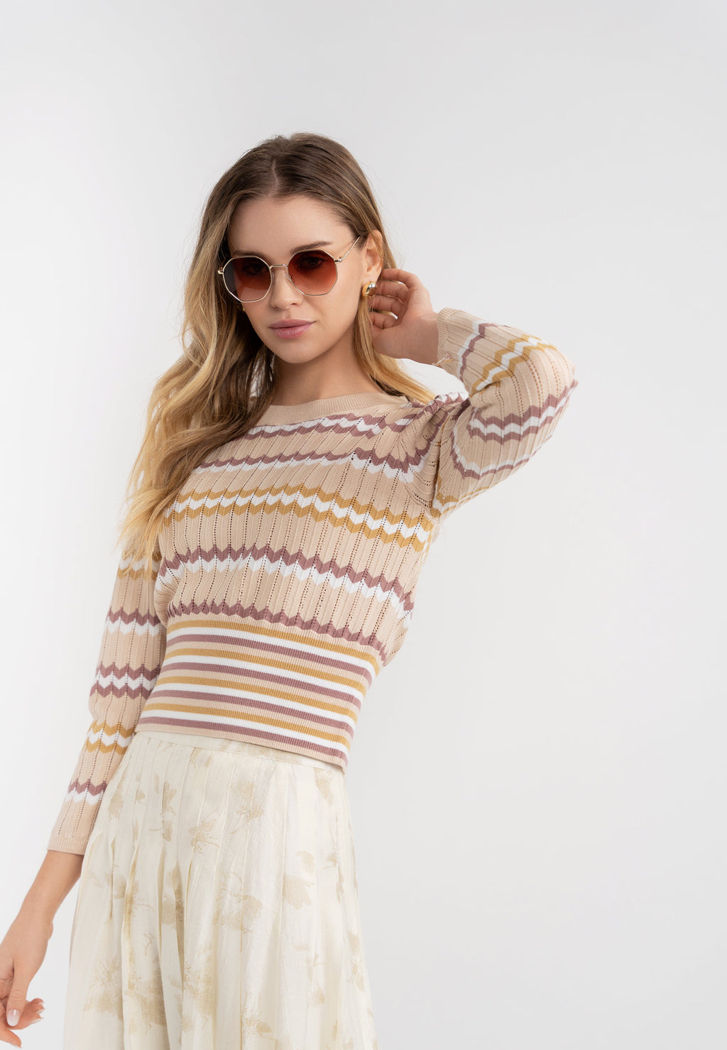 Midi Pleated Skirt