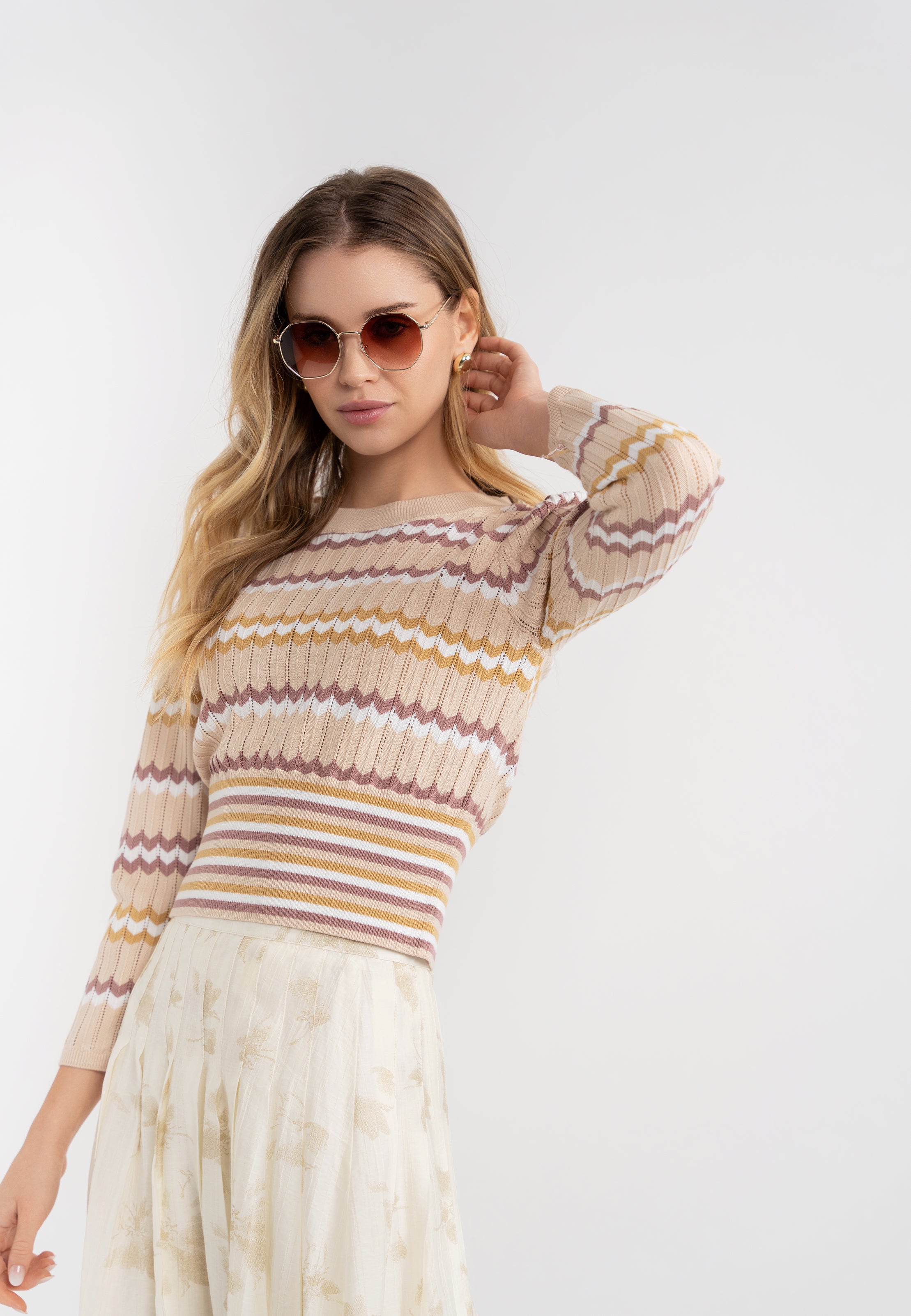 Midi Pleated Skirt