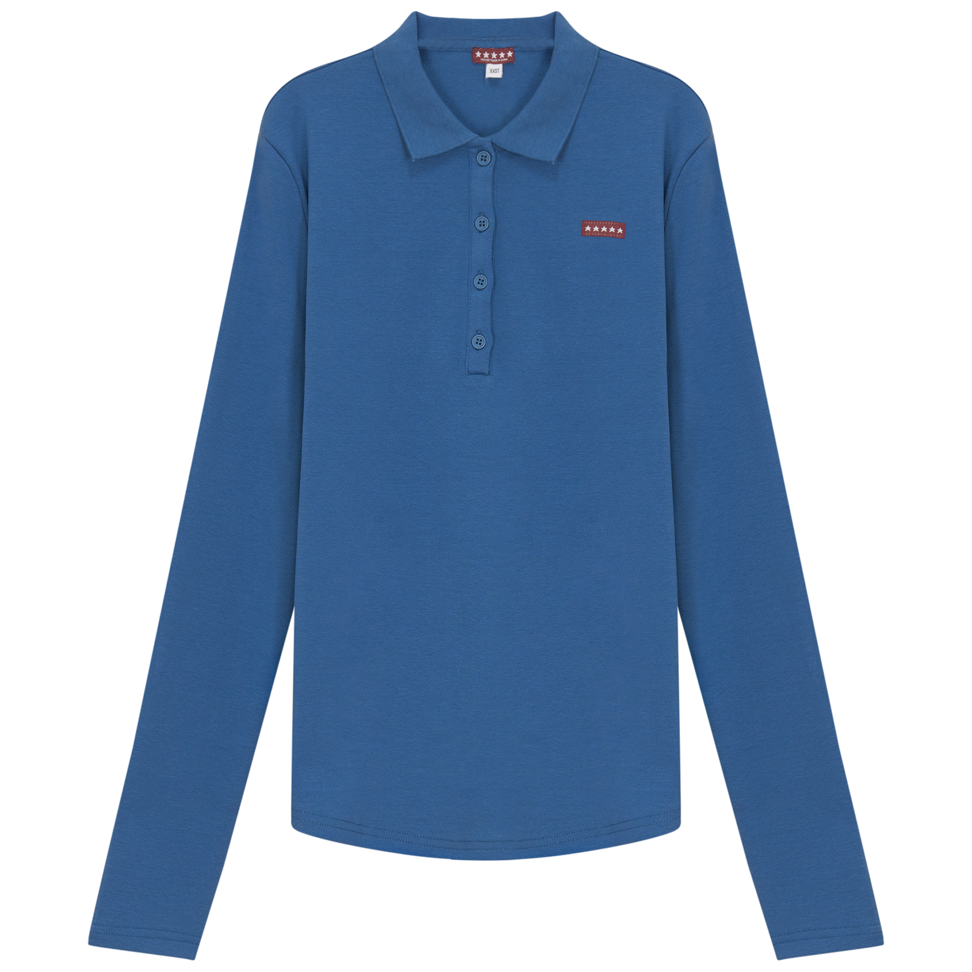 Fine Rib Polo Top