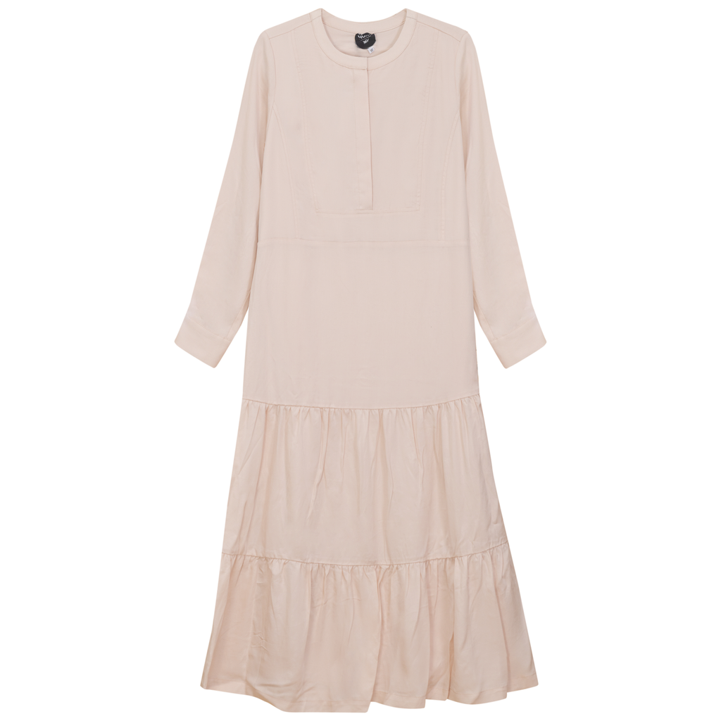 Woven Tiered Belt Dress